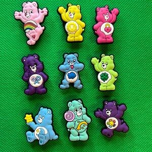 NEW - Set of 9 Care Bears Shoe Charms Crocs